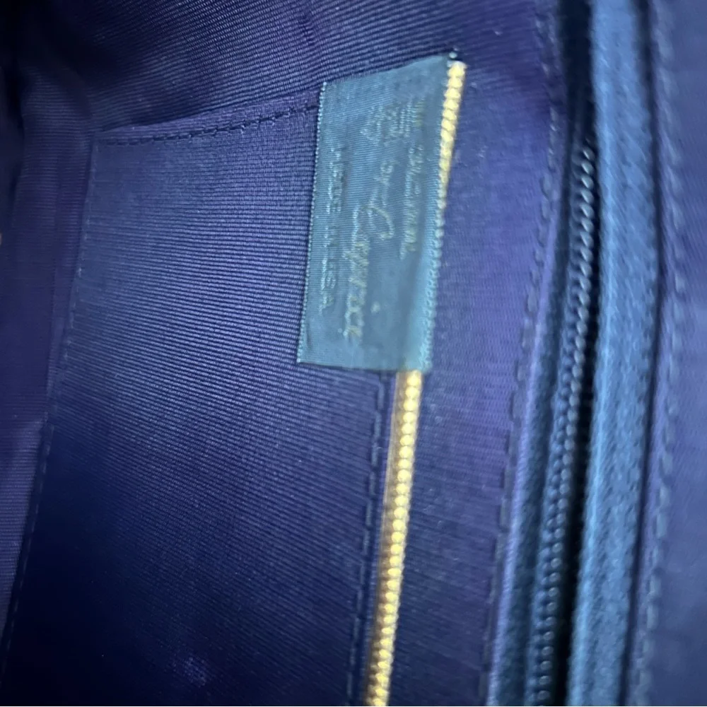 Vintage Caprice Snakeskin Clutch in Blue Hues, circa 1980s chain strap